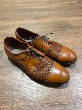 Allen Edmonds New Orleans Men's Leather Woven Cap-Toe Oxford Shoes